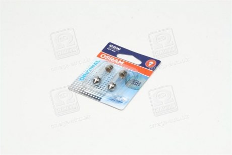 Лампа софитная поможет. освещение C5W 12V 5W SV8.5-8 (2 шт) blister (выр-во) OSRAM 6418-02B