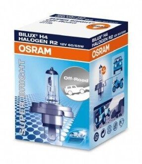 Лампа галогенна Off-Road Super Bright R2(Bilux) 12V 60/55W OSRAM 64198SB