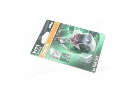 Лампа фарная H11 12V 55W PGJ19-2 Ultra Life (Blister 1шт) (выр-во) OSRAM 64211ULT-01B