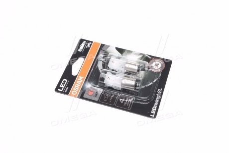 Лампа светодиодная P21W RED LED 12V 2,5W BA15S LEDriving SL (2шт.) (выр-во) OSRAM 7506DRP-02B