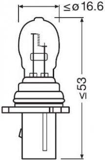 Автолампа 13W 12V PG18.5d-1 OSRAM 828