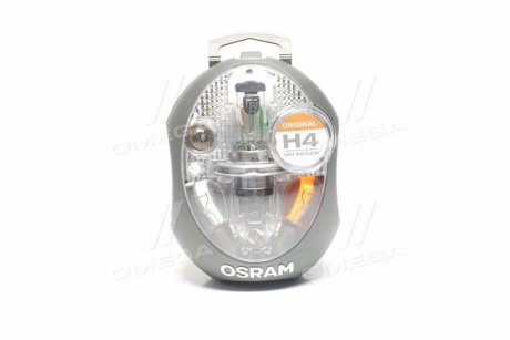 Лампа фарная (набор) H4 12V 60/55W P43t (выр-во) OSRAM CLKMH4 (фото 1)