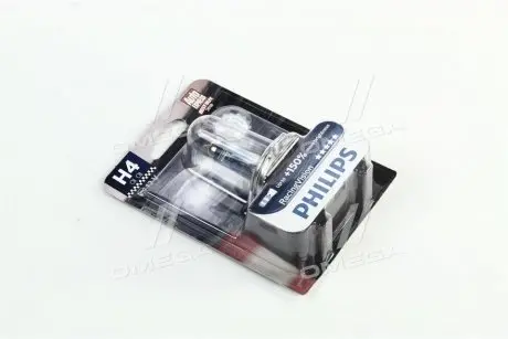 Лампа накаливания H4 12V 60/55W P43t-38 RacingVision +150 more light (выр-во) PHILIPS 12342RVB1