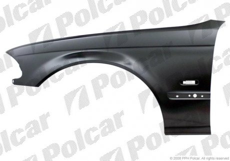 Крыло переднее левое, BMW 3 E46 4.98- Polcar 200801