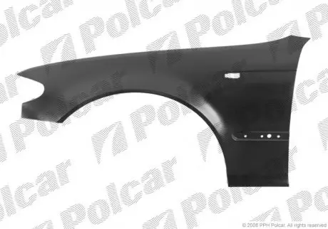Крило переднє праве, BMW3 E46 SDN/KB, 02- Polcar 200902