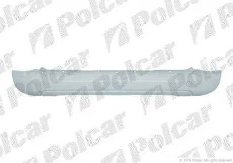 Бампер задній, BERLINGO, 02.08- Polcar 2352961J