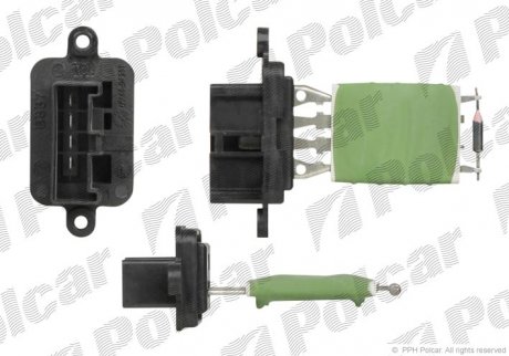 Реостат печки (4 контакта) Fiat Doblo Panda Punto Stilo 0.9-2.4 93- Polcar 3002KST-3