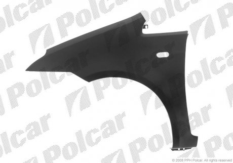 Крило переднє праве, F. FOCUS C-MAX, 04- Polcar 323502