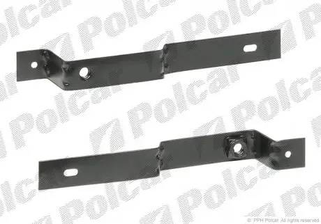 Кронштейн бамперу лівий=правий, FORD TRANSIT, 01- Polcar 324717-3