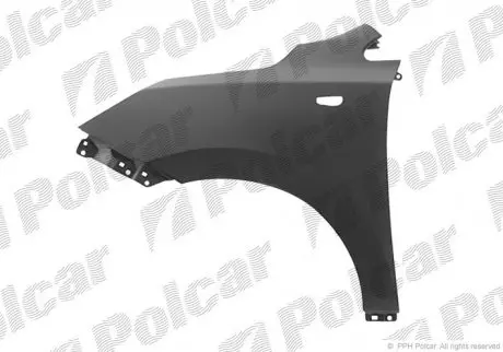 Крило переднє праве, iX35, 10- Polcar 404802-1