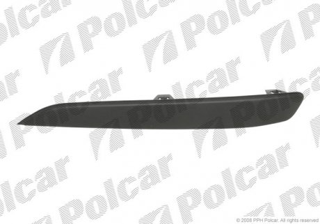 Молдинг бампера левый, OPEL ASTRA III, 04- Polcar 55090715