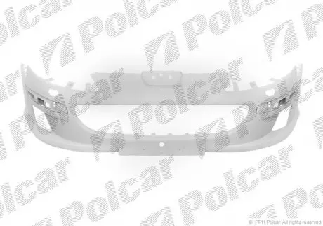 Бампер передній, PEUGEOT 407, 04- Polcar 5748071J
