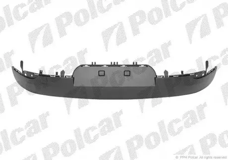 Спойлер бампера заднього, MEGANE III, 10.08- Polcar 601499