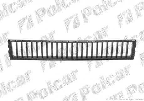 Решетка в бампере срединная, SKODA FABIA, 00-07 Polcar 691327-3