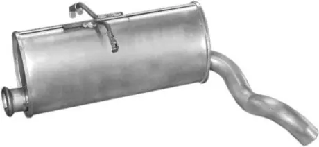 Алюм глушник. сталь, задн. частина Citroen Berlingo/Peugeot Partner 2.0HDi TD 99-04 POLMOSTROW 04.145