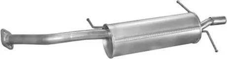 Глушник (задня частина) алюмінієва сталь Mazda 626/MX6 91-1.8, 2.0 (91-97) POLMOSTROW 12.05