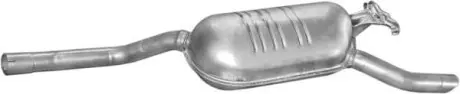 Алюм глушник. сталь, задн. частина Mercedes E200/E220 92-95 POLMOSTROW 13.30