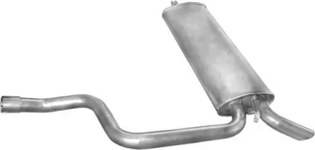 Алюм глушник. сталь, задн. частина Mercedes 124 85-96 2.0-3.0 24V/3.0D kombi POLMOSTROW 13.33