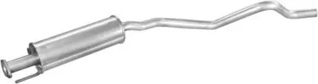 Резонатор (средняя часть) алюминизированная сталь Opel Astra 1.4, 1.6i POLMOSTROW 17.40
