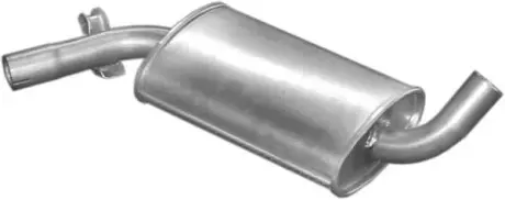 Алюм глушник. сталь, середн. частина Seat Toledo 91-91/VW Golf II 85-92/Jetta 85-92 1.1-1.6 POLMOSTROW 30.08