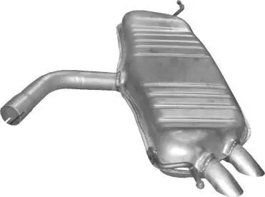 Алюм глушник. сталь, задн. частина VW Golf V/Golf V Plus 1.9 TDi POLMOSTROW 30.615
