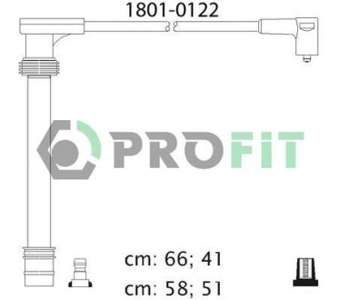 Комплект кабелів високовольтних. PROFIT 1801-0122