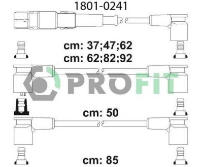 Комплект кабелів високовольтних. PROFIT 1801-0241