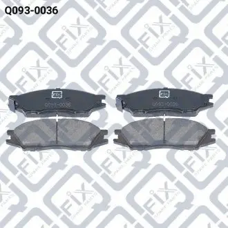 Колодки гальмівні передні дискові Q-fix Q0930036
