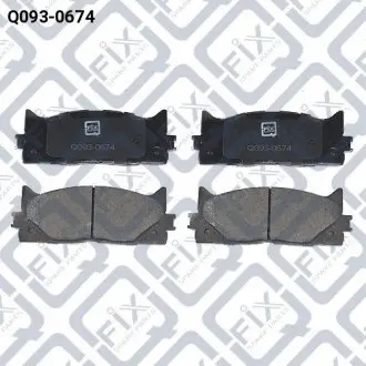 Колодки гальмівні передні дискові Q-fix Q0930674