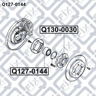 Підшипник ступичний задній Q-fix Q1270144