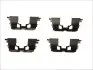 Планка суппорта (переднего) прижимная (к-кт) Toyota Yaris 99-05 (Akebono) QUICK BRAKE 109-1227 (фото 1)