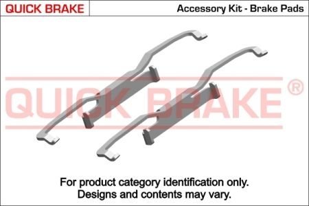 Монтажный к-кт тормозных колодок. QUICK BRAKE 109-1849