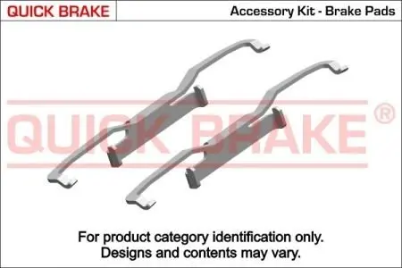 Монтажний к-кт гальмівних колодок. QUICK BRAKE 109-1849