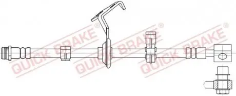 Тормозной шланг QUICK BRAKE 58.825X