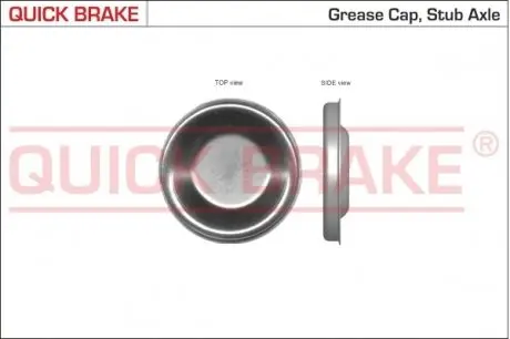 Крышка подшипника ступицы (задняя) Citroen Berlingo/C3/C5/C6/Peugeot 1007 93- (d=64mm) QUICK BRAKE 9826