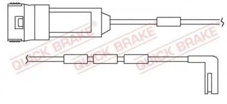 Датчик зносу гальмівних колодок QUICK BRAKE WS 0124 A