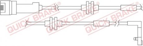 Датчик износа тормозных колодок QUICK BRAKE WS 0157 A