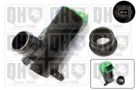 Моторчик омывателя стекла Citroen Fiat Scudo Peugeot 91- QUINTON HAZELL QWP020