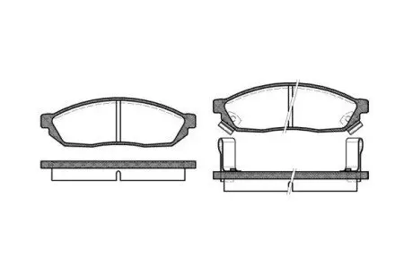 HONDA гальмівні колодки передн. CIVIC I (SF) 1300 L 80-83, SUZUKI CARRY (0S) 0.8 (ST90) 80-85 REMSA 0111.02