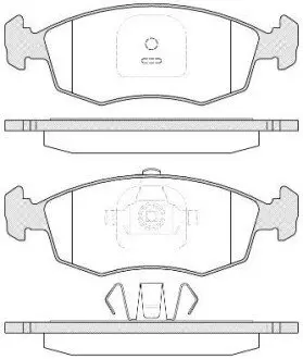 Гальмівні колодки передн. FIAT STRADA пікап 1.3 D 10- REMSA 0172.35