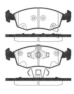 FIAT гальмівні колод. передн. Panda 12- REMSA 0172.72