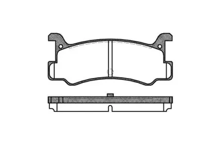 MAZDA колодки гальм. задні 323 1,6GT -93, MX-3/MX-5 REMSA 0213.00