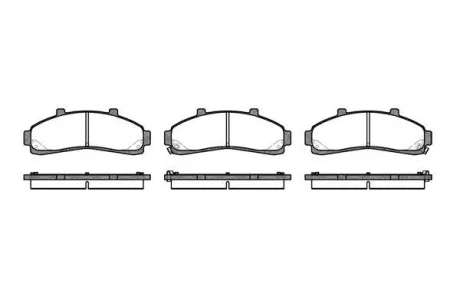 FORD колодки гальмівні передні EXPLORER 4.0 V6 93- REMSA 0571.02