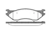 DODGE Гальмівні колодки передні DURANGO (HB) 3.7 03-10 REMSA 0887.04 (фото 1)