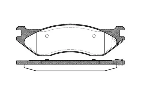 DODGE Гальмівні колодки передні DURANGO (HB) 3.7 03-10 REMSA 0887.04