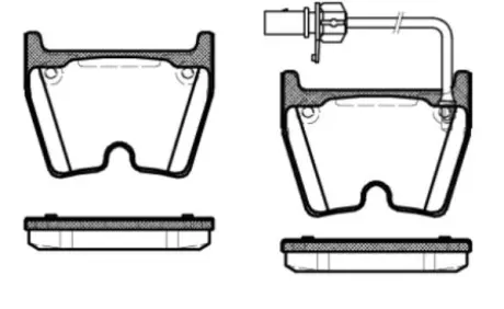 AUDI Гальмівні колодки передні A4 B7 (8EC) RS4 quattro 05-08 REMSA 0896.01