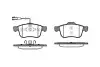 Колодки тормозные дисковые передние ALFA ROMEO Brera 05-10,159 05-11,159 (939) 05-11,159 Sportwagon (939) 06-11 REMSA 1183.02 (фото 1)