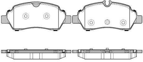 FORD Колодки гальмівні задні TRANSIT V363 2.2 TDCi REMSA 1605.00