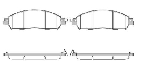 Гальмівні колодки. REMSA 1612.04