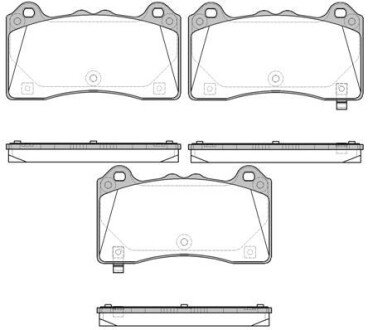 FORD Гальм. колодки передн. FOCUS III 2.3 RS AWD 15-17 REMSA 1736.02